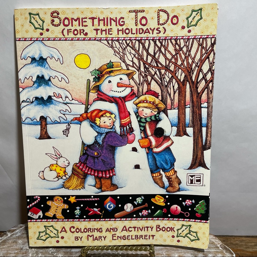 Mary Engelbreit Something to do Holidays coloring & activity book vintage